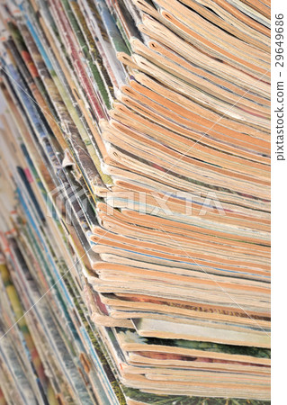 Stack of old magazines Stack of old magazines 29649686