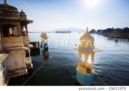 The majestic lake Pichola, Rajasthan, India The majestic lake Pichola, Rajasthan, India 29651978