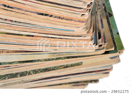 Stack of old magazines Stack of old magazines 29652275