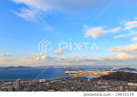 Seto Ohashi Bridge - Aoyama mountaintop view from the observation deck - 29653139