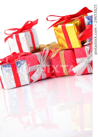 Colorful gifts close-up on a white Colorful gifts close-up on a white 29653825