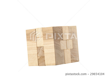 The wooden puzzle - game with blocks The wooden puzzle - game with blocks 29654104