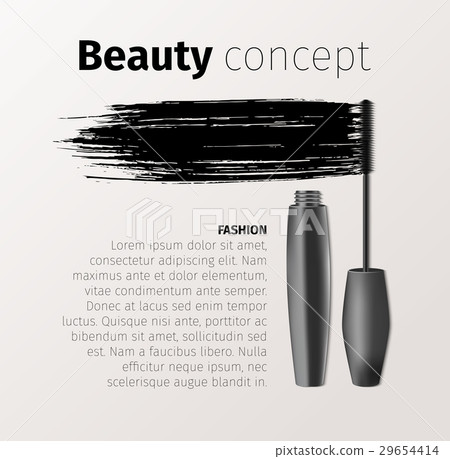 Mascara fashion banner, template for advertising 29654414