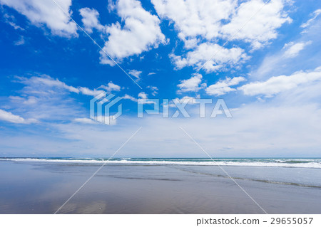 Kujukurihama海灘和藍天和雲彩 29655057