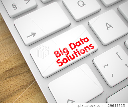 Big Data Solutions - Inscription on White Keyboard Big Data Solutions - Inscription on White Keyboard 29655515