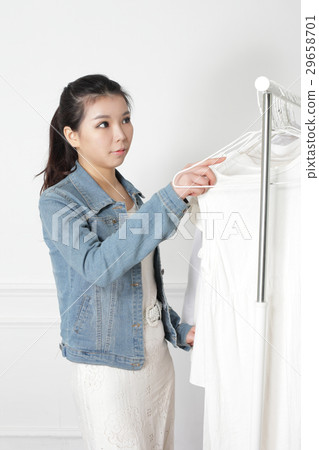 A woman shopping A woman shopping 29658701
