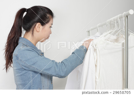 A woman shopping A woman shopping 29658705