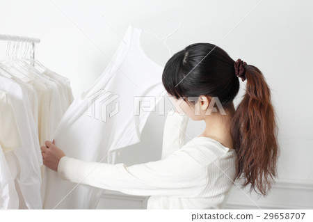 A woman shopping A woman shopping 29658707