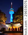 Night view of Seoul Namsan Tower 29659076