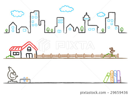 City landscape, small house and book on shelve sci City landscape, small house and book on shelve sci 29659436