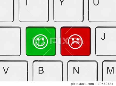 Computer keyboard with two smile keys Computer keyboard with two smile keys 29659525