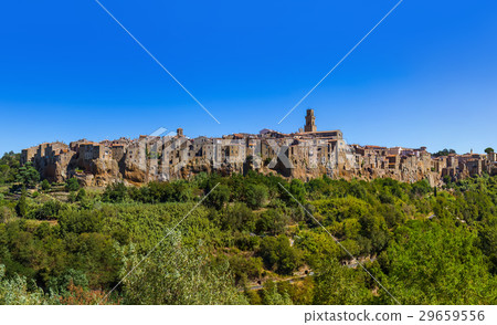 Pitigliano medieval town in Tuscany Italy Pitigliano medieval town in Tuscany Italy 29659556