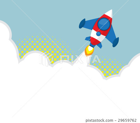 rocket launcher with halftone background 29659762