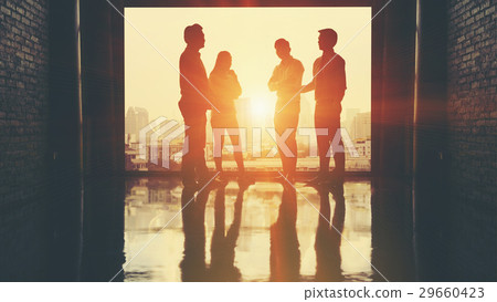 Team of business consultants are working 29660423