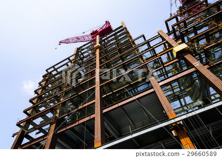 Structure of steel for building construction Structure of steel for building construction 29660589
