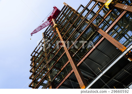 Structure of steel for building construction Structure of steel for building construction 29660592
