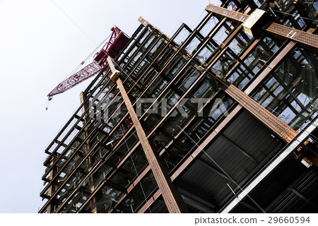 Structure of steel for building construction Structure of steel for building construction 29660594