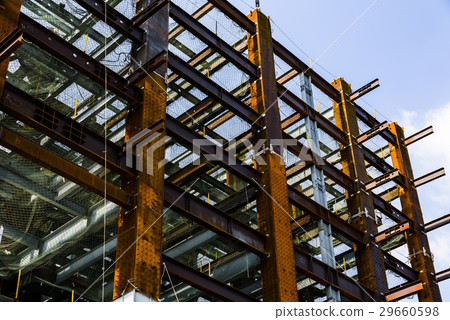 Structure of steel for building construction Structure of steel for building construction 29660598