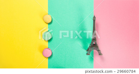 Macaron cookies Macaroons french cake Eiffel tower 29660784