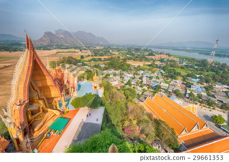 Ariel view temple in Kanchanaburi Ariel view temple in Kanchanaburi 29661353