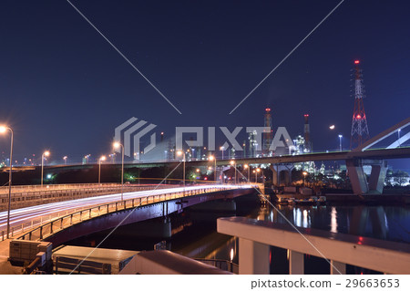 [Osaka] Factory night view 29663653