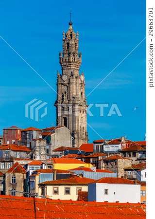 Porto. Tower Torre dos Clerigush. Porto. Tower Torre dos Clerigush. 29663701