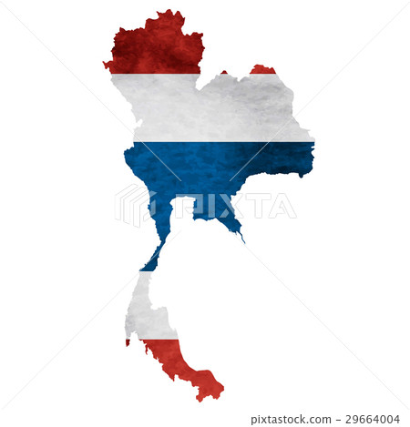 Thailand map Flag icon 29664004