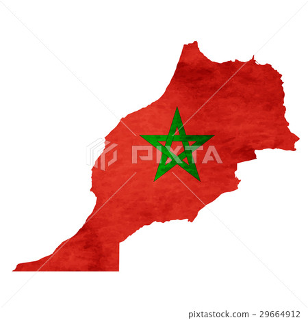 摩洛哥地圖標誌圖標 摩洛哥地圖標誌圖標 29664912
