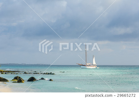 Picture showing a big sailboat on sea 29665272