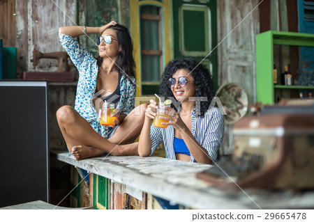 Asian girls in bar Asian girls in bar 29665478