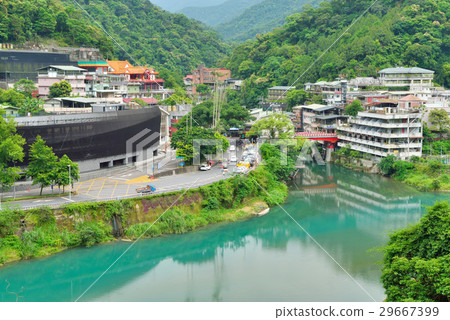 Building, grass, house, stream, spa area, verdant Building, grass, house, stream, spa area, verdant 29667399