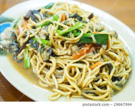 Seafood fried noodles Seafood fried noodles 29667994