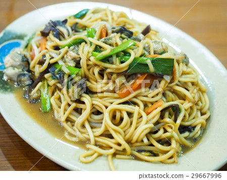 Seafood fried noodles Seafood fried noodles 29667996