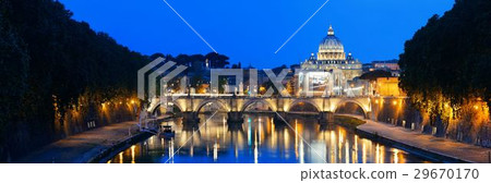 River Tiber in Rome 29670170
