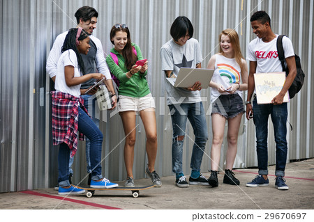 Teenagers Lifestyle Casual Culture Youth Style Concept Teenagers Lifestyle Casual Culture Youth Style Concept 29670697