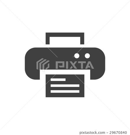 printer symbol icon vector 29670840