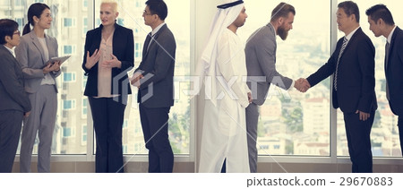 Business Partners Introductionary Handshake Bow Business Partners Introductionary Handshake Bow 29670883