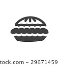 Pancake monochrome bakery icon 29671459