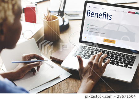 Car Insurance Benefits Compensation Concept Car Insurance Benefits Compensation Concept 29671504