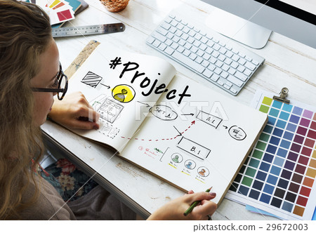 Workflow Progress Project Plan Icon 29672003
