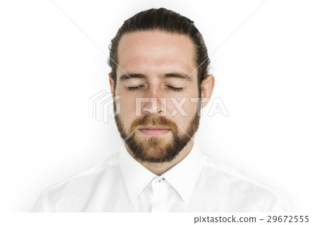 Man Cheerful Studio Portrait Concept 29672555