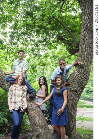 Teenage friends spending time together Teenage friends spending time together 29673161