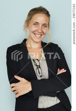Caucasian Business Woman Smiling 29673162