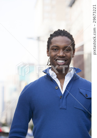 Portrait of pedestrian in city Portrait of pedestrian in city 29673221