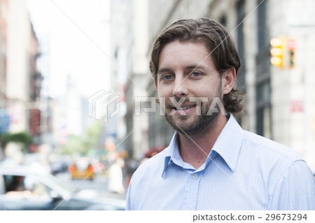 Pedestrian portrait in city Pedestrian portrait in city 29673294