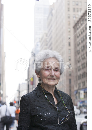 Pedestrian portrait in city Pedestrian portrait in city 29673329