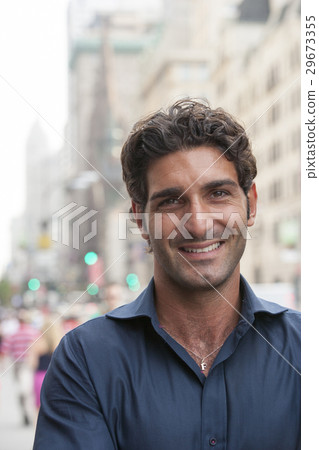 Pedestrian portrait in city Pedestrian portrait in city 29673355