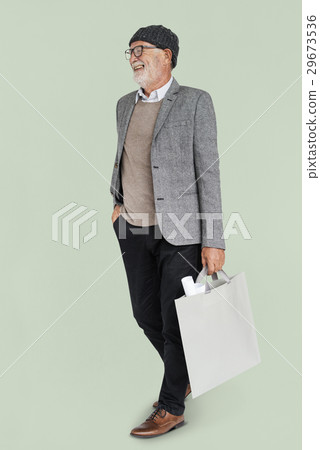Businessman Design Blueprint Bag Portrait Concept 29673536