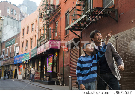 Asian brothers in chinatown 29673537