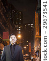 Asian man in chinatown at night 29673541